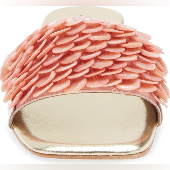 Jeffrey Campbell Women's Slide Sandals Gold and Pink Size 8 - Picture 3 of 11